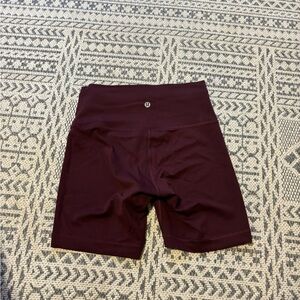 Wunder train high rise lululemon 6 inch short